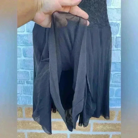 Fuzzi jean paul gaultier  Lace Tulle Mesh Fit Flare Stretch dress size small NWT - Picture 12 of 16